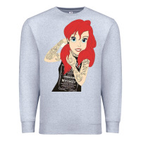 Heather Grey ariel tatoo Premium Sweatshirt - artisFamous