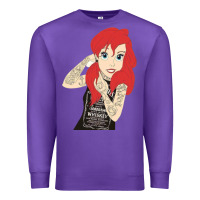 Purple ariel tatoo Premium Sweatshirt - artisFamous