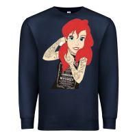 Navy ariel tatoo Premium Sweatshirt - artisFamous