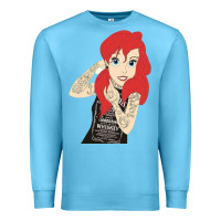 Ocean Blue ariel tatoo Premium Sweatshirt - artisFamous