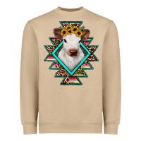 Mushroom heifer cowhide aztec Heavyweight Sweatshirt - JahusDesignShop