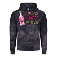 Cloud Black V is For Valentine Vodka Vintage Hoodie - CowhideDigitalArt