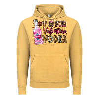 Vintage Mustard V is For Valentine Vodka Vintage Hoodie - CowhideDigitalArt
