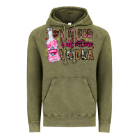 Vintage Olive V is For Valentine Vodka Vintage Hoodie - CowhideDigitalArt