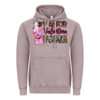 Vintage Zinc V is For Valentine Vodka Vintage Hoodie - CowhideDigitalArt