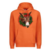 Carrot Christmas donkey with bandana Premium Hoodie - Jasminsmagicworld