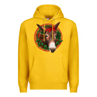Lemon Christmas donkey with bandana Premium Hoodie - Jasminsmagicworld