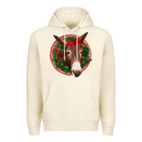 Sandshell Christmas donkey with bandana Premium Hoodie - Jasminsmagicworld