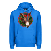True Royal Christmas donkey with bandana Premium Hoodie - Jasminsmagicworld