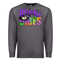 Charcoal Heather witchy vibes Premium Sweatshirt - JahusDesignShop