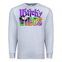 Heather Grey witchy vibes Premium Sweatshirt - JahusDesignShop