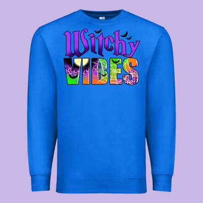 Witchy Vibes Premium Sweatshirt Designed By Jahusdesignshop