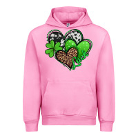 Fuchsia Pink st patricks day hearts Urban Hoodie - Jasminsmagicworld