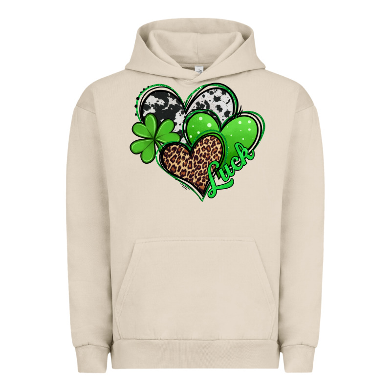 St Patricks Day Hearts Urban Hoodie by Jasminsmagicworld | Teevron