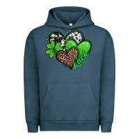 Pigment Midnight Navy st patricks day hearts Urban Hoodie - Jasminsmagicworld