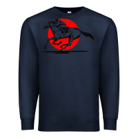 Navy horse racing Premium Sweatshirt - artisFamous