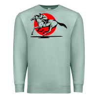 Seafoam horse racing Premium Sweatshirt - artisFamous