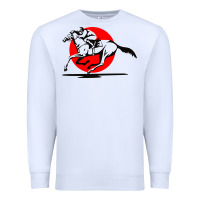 White horse racing Premium Sweatshirt - artisFamous