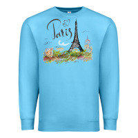 Ocean Blue paris Premium Sweatshirt - artisFamous