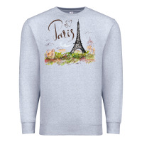Heather Grey paris Premium Sweatshirt - artisFamous