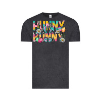 Vintage Black Hunny Bunny Easter Vintage Tee - BundleAndBundleShop