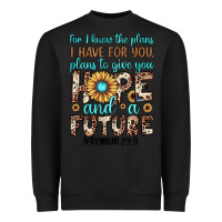 Black for i know the plans i have for you plans to give you hope and a futur Heavyweight Sweatshirt - JahusDesignShop