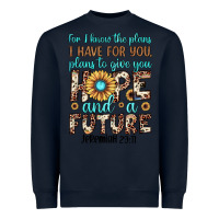 Navy for i know the plans i have for you plans to give you hope and a futur Heavyweight Sweatshirt - JahusDesignShop