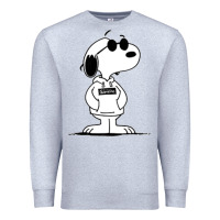 Heather Grey cool dog Premium Sweatshirt - artisFamous
