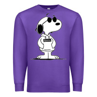 Purple cool dog Premium Sweatshirt - artisFamous