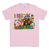 Bubblegum Pink I dig Easter Day Classic Tee - CowGirlArtShop