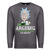 Charcoal Heather i am not arguing Premium Sweatshirt - artisFamous