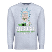 Heather Grey i am not arguing Premium Sweatshirt - artisFamous