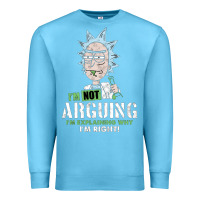 Ocean Blue i am not arguing Premium Sweatshirt - artisFamous