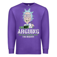 Purple i am not arguing Premium Sweatshirt - artisFamous