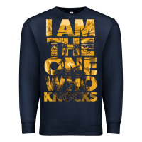 Navy i am the one who knocks Premium Sweatshirt - artisFamous