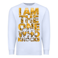 White i am the one who knocks Premium Sweatshirt - artisFamous
