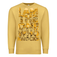 Antique Gold i am the one who knocks Premium Sweatshirt - artisFamous