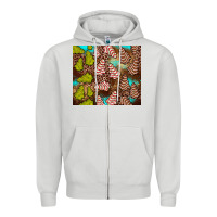 Dove Grey little debbie tree cakes leopard turquoise Zipper Hoodie - JahusDesignShop