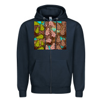 Navy little debbie tree cakes leopard turquoise Zipper Hoodie - JahusDesignShop