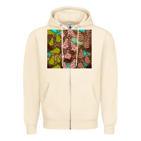 Sandshell little debbie tree cakes leopard turquoise Zipper Hoodie - JahusDesignShop
