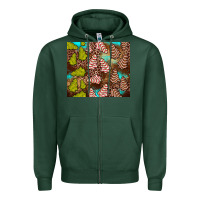 Sports Green little debbie tree cakes leopard turquoise Zipper Hoodie - JahusDesignShop