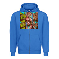 True Royal little debbie tree cakes leopard turquoise Zipper Hoodie - JahusDesignShop