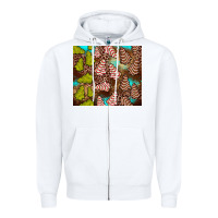 White little debbie tree cakes leopard turquoise Zipper Hoodie - JahusDesignShop