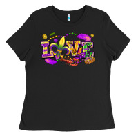 Black Love Mardi Gras Ladies Tee - FaDigitalArtStudio
