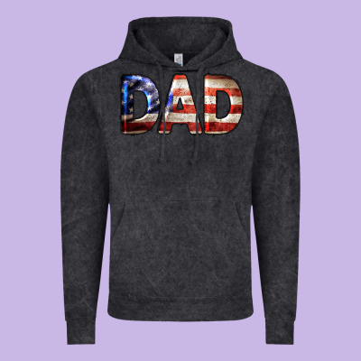 American Flag Dad 4th Of July Vintage Hoodie Designed By Lillyallendesigns