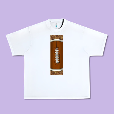 American Football With Leopard Pen Wraps Urban Heavy Tee Designed By Bundleandbundleshop