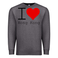 Charcoal Heather i love hong kong Premium Sweatshirt - artisFamous