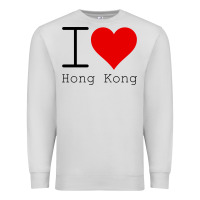 Dove Grey i love hong kong Premium Sweatshirt - artisFamous