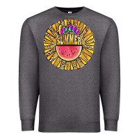 Charcoal Heather hello summer Premium Sweatshirt - JahusDesignShop