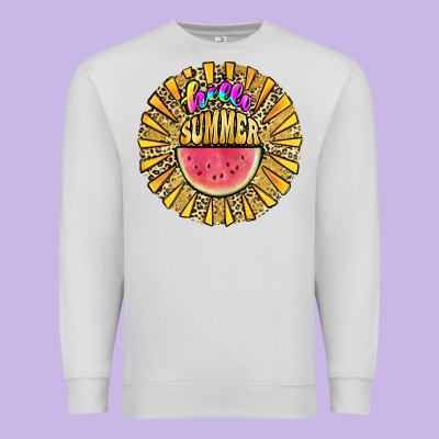 Hello Summer Premium Sweatshirt Designed By Jahusdesignshop